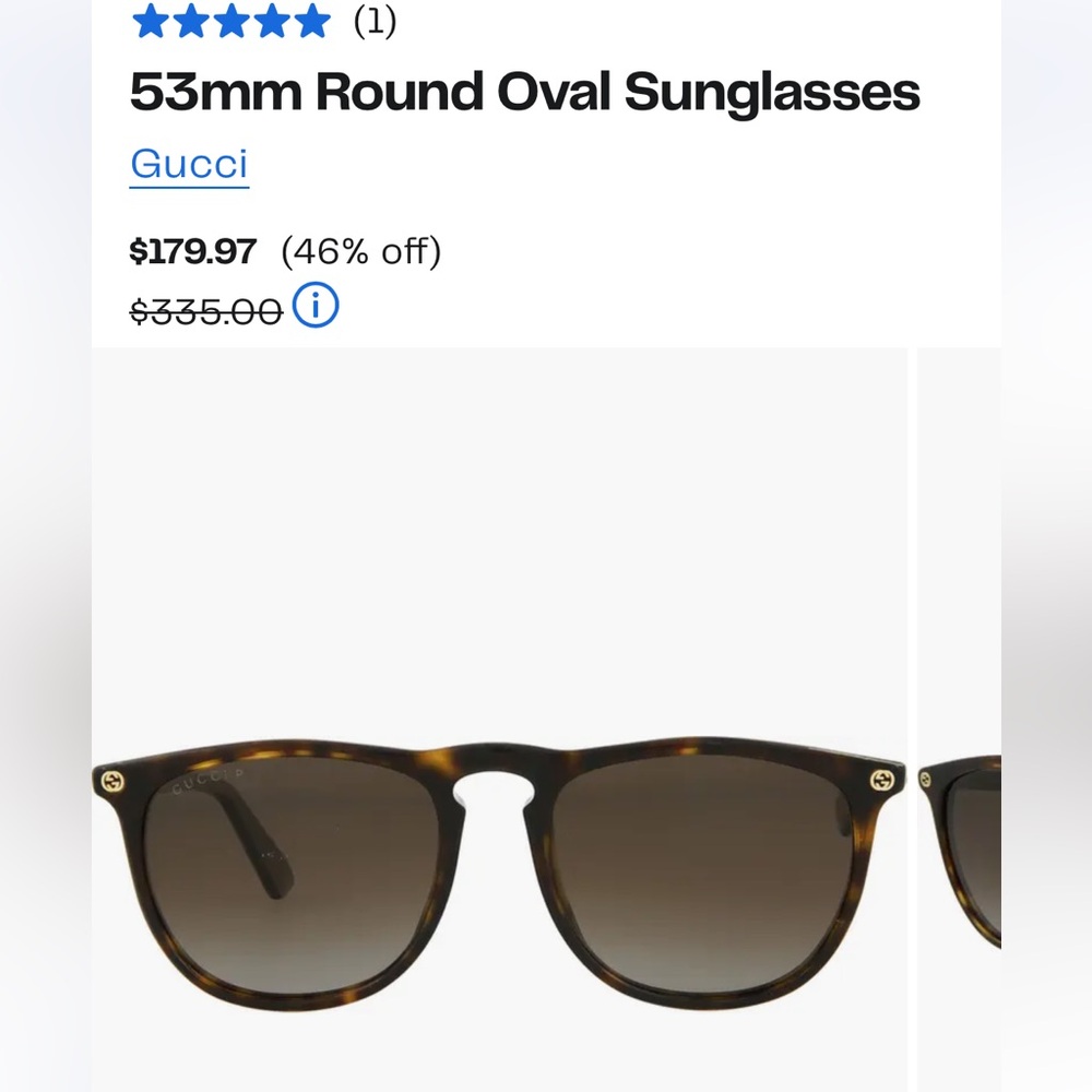 Gucci unisex sunglasses